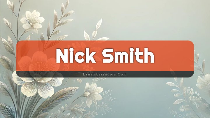 Obituary Reference Image of Nick Smith