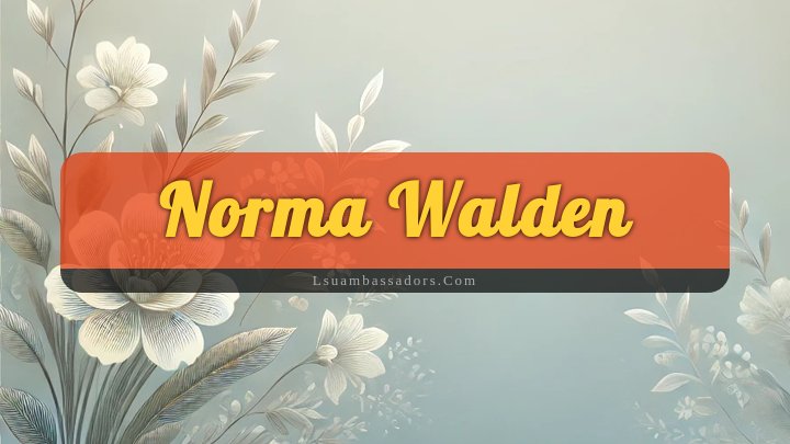 Obituary Reference Image of Norma Walden