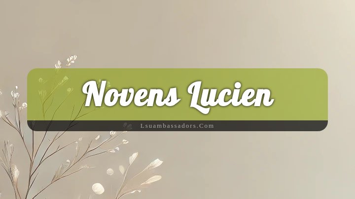 Obituary Reference Image of Novens Lucien