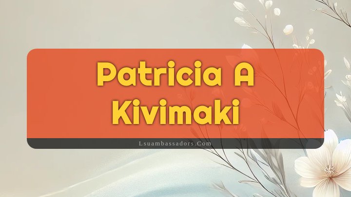 Obituary Reference Image of Patricia A Kivimaki