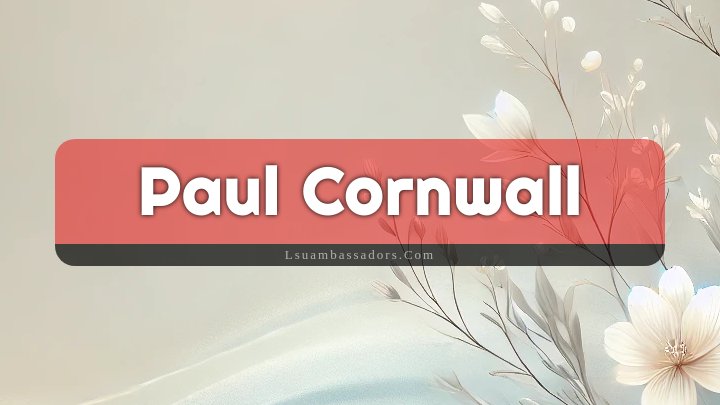 Obituary Reference Image of Paul Cornwall