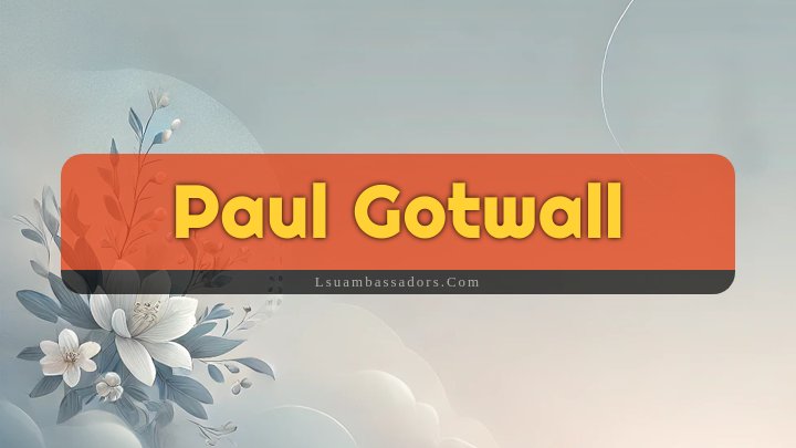 Obituary Reference Image of Paul Gotwall