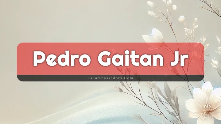 Obituary Reference Image of Pedro Gaitan Jr