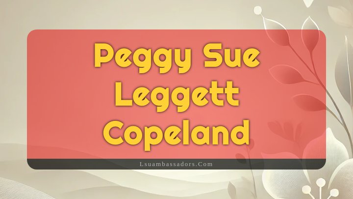 Obituary Reference Image of Peggy Sue Leggett Copeland