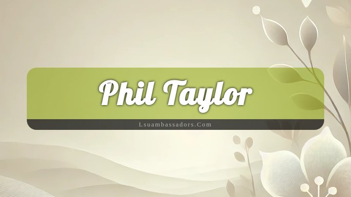 Obituary Reference Image of Phil Taylor