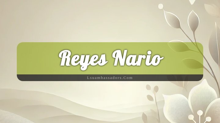 Obituary Reference Image of Reyes Nario