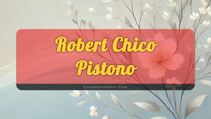 Obituary Reference Image of Robert Chico Pistono