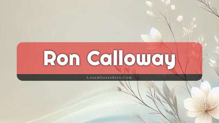 Obituary Reference Image of Ron Calloway