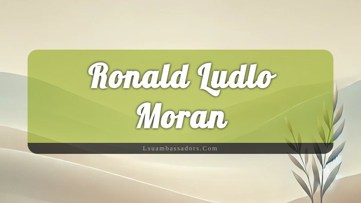 Obituary Reference Image of Ronald Ludlo Moran