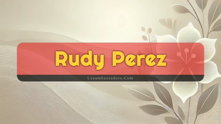 Obituary Reference Image of Rudy Perez