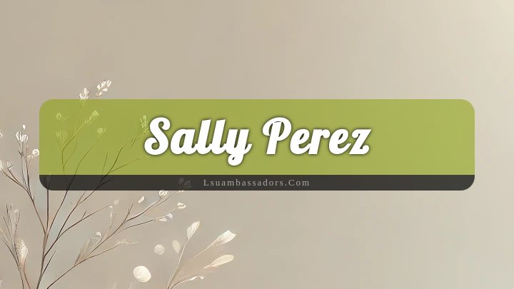 Obituary Reference Image of Sally Perez