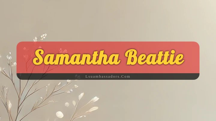 Obituary Reference Image of Samantha Beattie