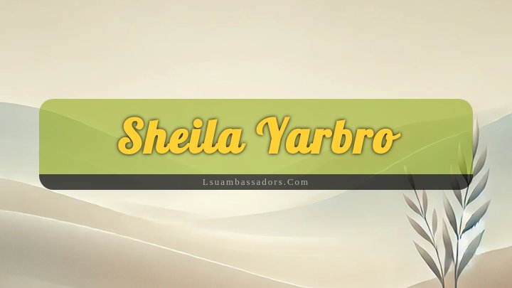 Obituary Reference Image of Sheila Yarbro