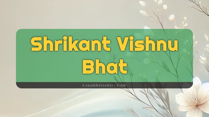 Obituary Reference Image of Shrikant Vishnu Bhat