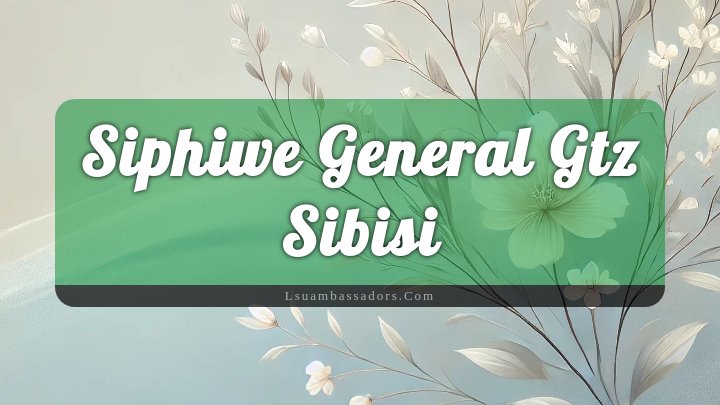 Obituary Reference Image of Siphiwe General Gtz Sibisi