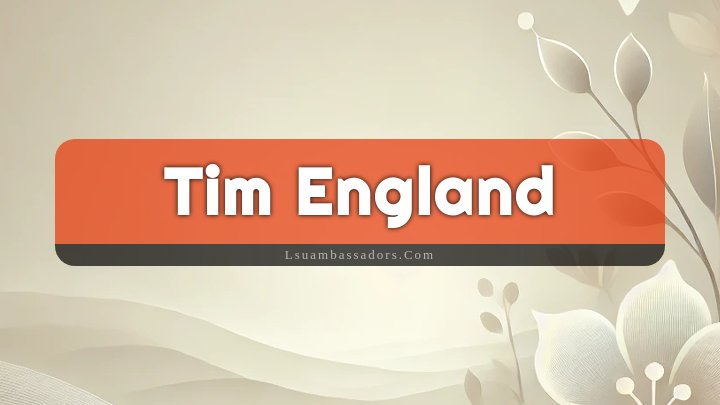 Obituary Reference Image of Tim England