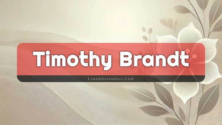 Obituary Reference Image of Timothy Brandt