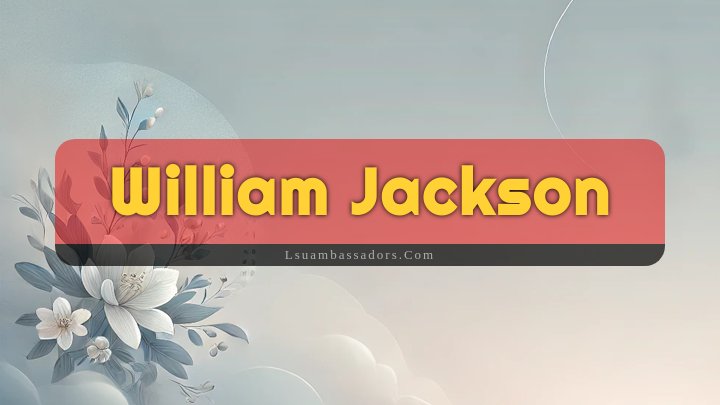 Obituary Reference Image of William Jackson