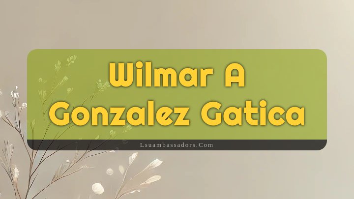 Obituary Reference Image of Wilmar A Gonzalez Gatica